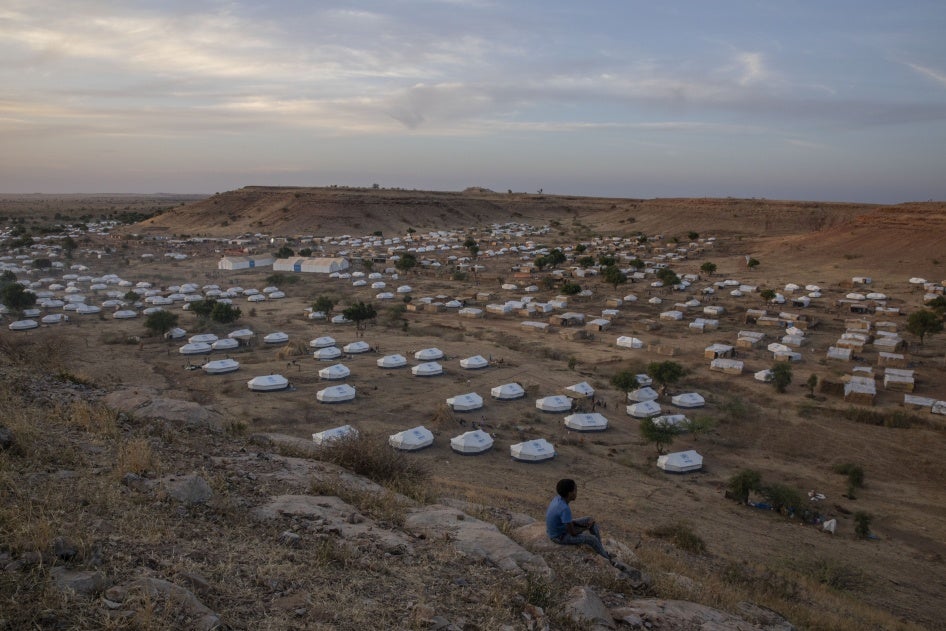 Umm Rakouba refugee camp, hosting people who fled the conflict in the Tigray region of Ethiopia, in Qadarif, eastern Sudan, December 14, 2020. 