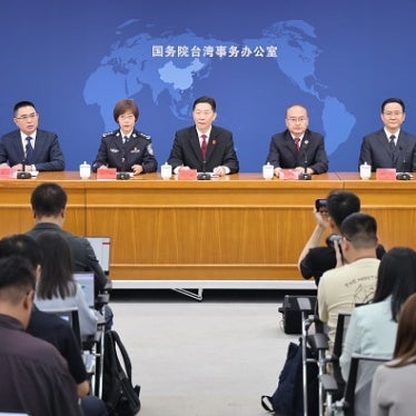 Chinese authorities issued a set of guidelines on criminal punishment for "Taiwan independence separatists” during a press conference in Beijing, China, June 21, 2024.